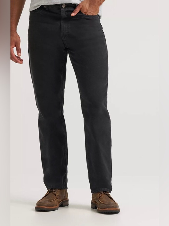 Lee Other - Lee Men's Flannel Lined Straight Leg Jeans - Black Wash 34X32